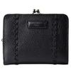 KANSAI YAMAMOTO Bifold Wallet with Clasp Women's Closure, MJ-4505 (Black)