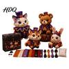 Fabric Sewing Kit Halloween Friends Patchwork Kit Animal DIY Make 4 Beginner