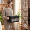 2 Pcs CD Storage Box Large Capacity Foldable CD Package Portable CD DVD Case Nonwoven Fabric with Window and Handle Car CD Box