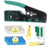 Multifunctional 6P 8P Wire Cable Crimper Stripper Cutter Pliers Network Cat5e Cat6 Cat7 Rj45 Pass EZ Crimping Tool Novelty Gift