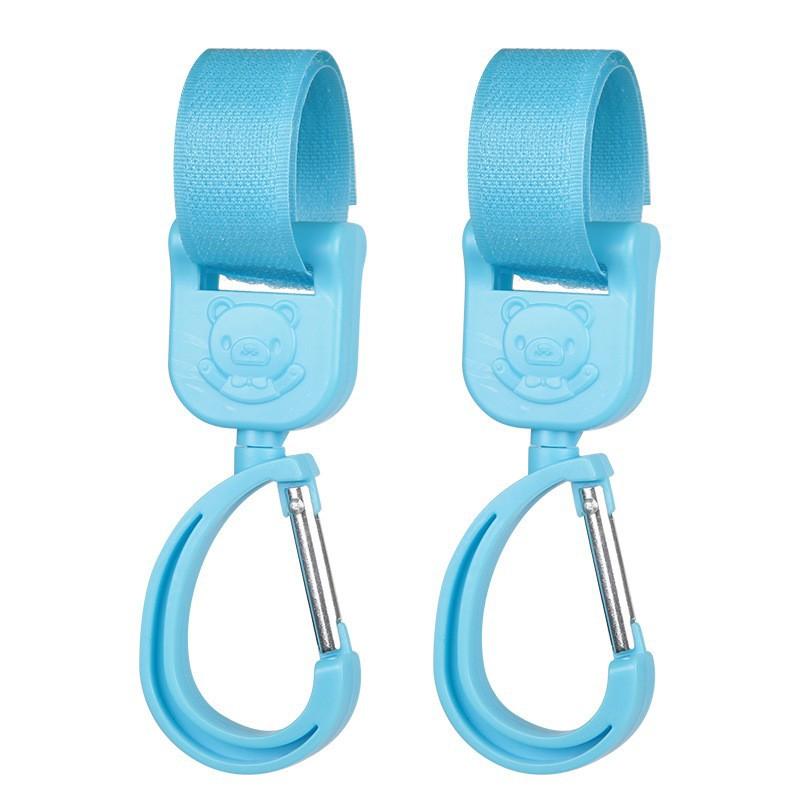 Baby Safety Stroller Umbrella Car Nylon Strap 2 Hook Combination Hooks For Infant Pushchair Double Ring Buckle Hooks Set Of 1 2 Or 4 Hooks
