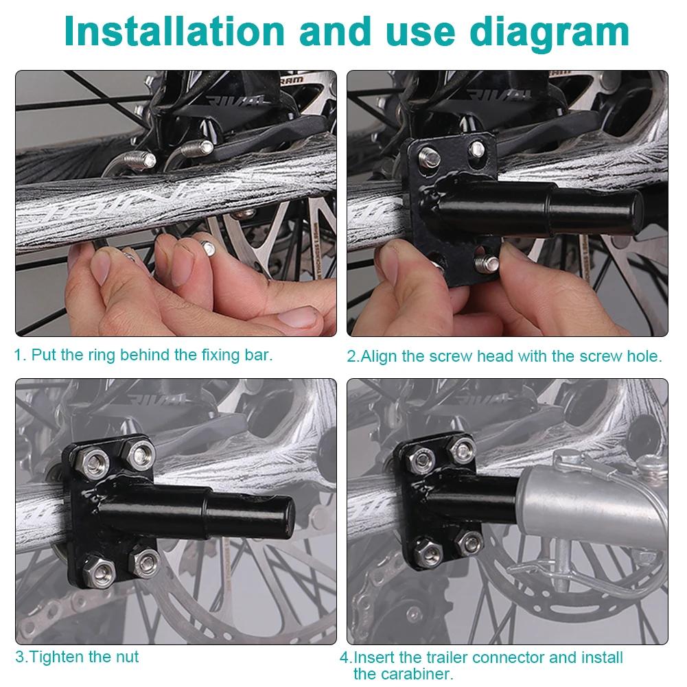 Bike Trailer Attachment Coupler Bicycle Trailer Hitch Bicycle Trailer Coupler Cycling Accessories for Children Trailer Couplers