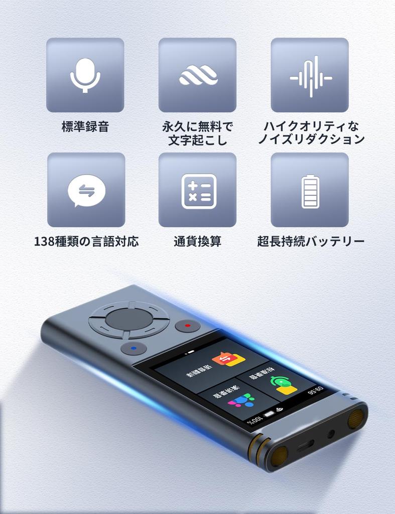 ISHU Voice Recorder with Automatic Speech Recognition AI Voice Supports 138 No Minutes Recorded Data Translation Currency Meeting Charging Port (NEW)