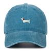 Dachshund Embroidered Baseball Cap - Unisex Korean Style, Wide Brim Hat
