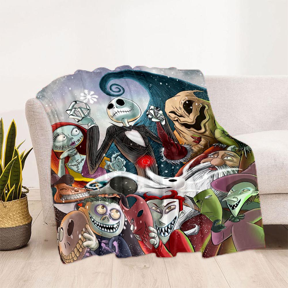 Christmas Nightmare Blanket Soft Warm Cozy Suitable for Couch Sofa Picnics for All Occasions Warmthful Decor Ideal Gift For Birthday Valentine'S Day
