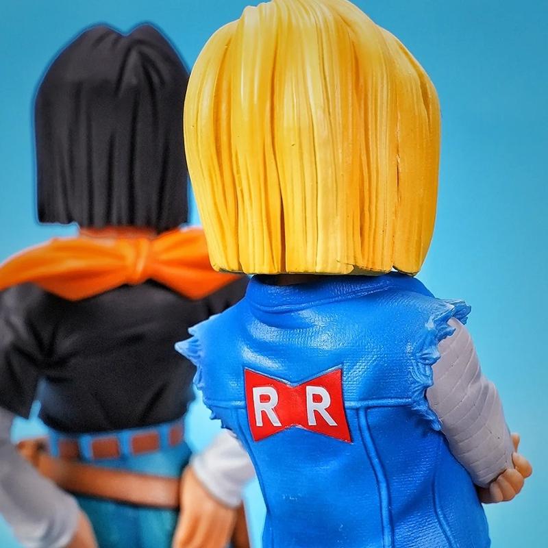Bandai Anime Dragon Ball Z Android 17 18 Figur Android 18 PVC Actionfiguren Sammlungsmodell Spielzeug für Kinder Weihnachtsgeschenk