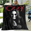 Ozzy Osbourne Retro-Druckdecken zum Warmhalten, weich und bequem, für Zuhause, Reisen, Bettdecke, Bettbezüge, Geburtstagsgeschenk