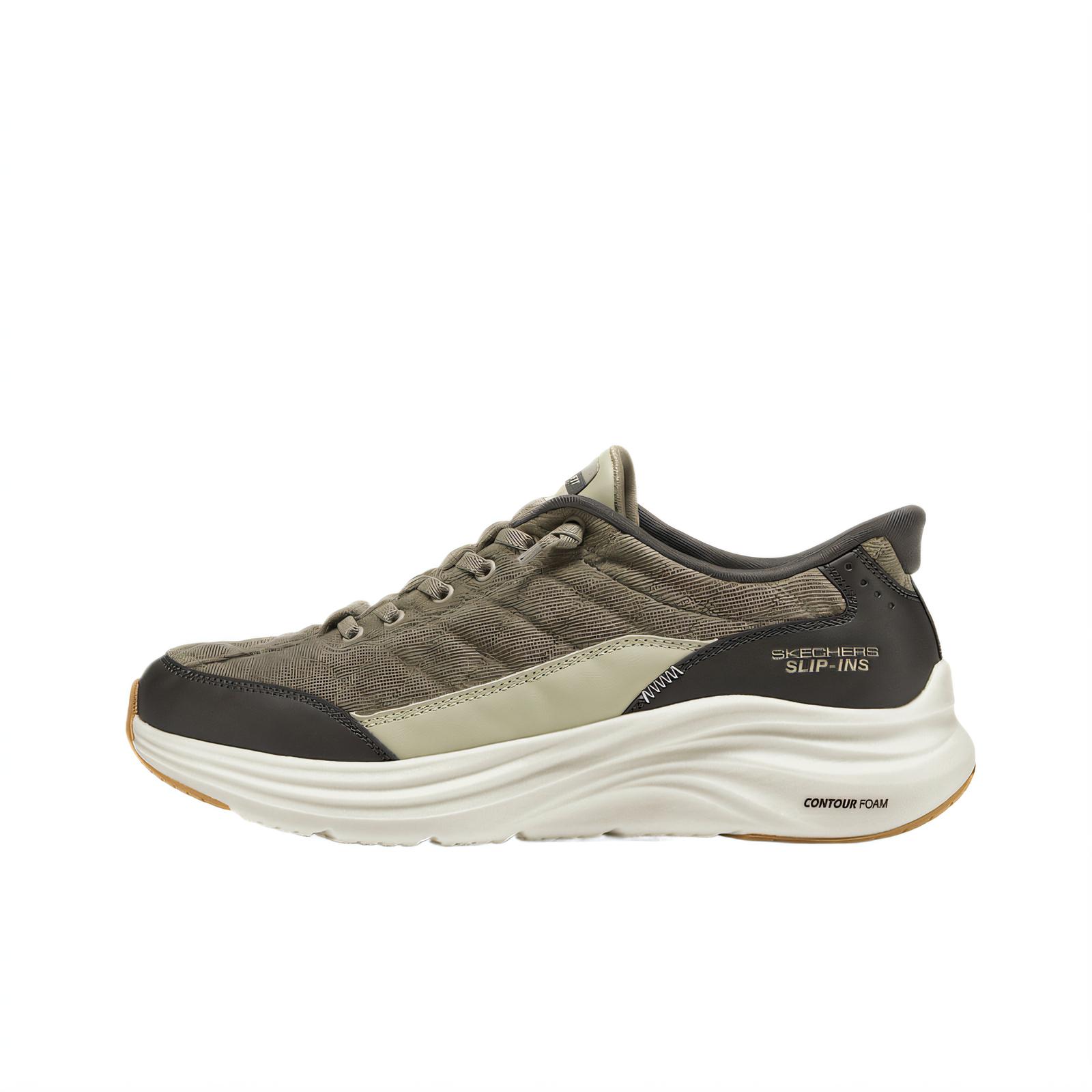 Skechers Slip-On Lässige Modische Bequeme Vielseitige Atmungsaktive Lifestyle-Schuhe Herren Sneaker Olivgrün 232618-OLV 42.5