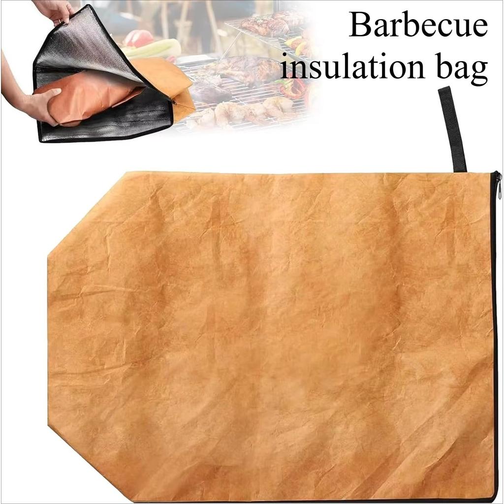 Camping Barbecue Insulation Bags, Reusable Meat Insulation Bags, Barbecue Heat Insulation and Heat Preservation Bags