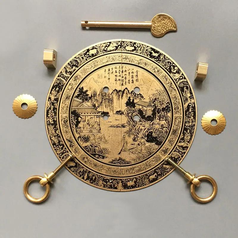 Chinese Antique Furniture Copper Fittings 140/180/240mm Cabinet Handle Shoe Bookcase Wardrobe Door Handle Retro Furniture