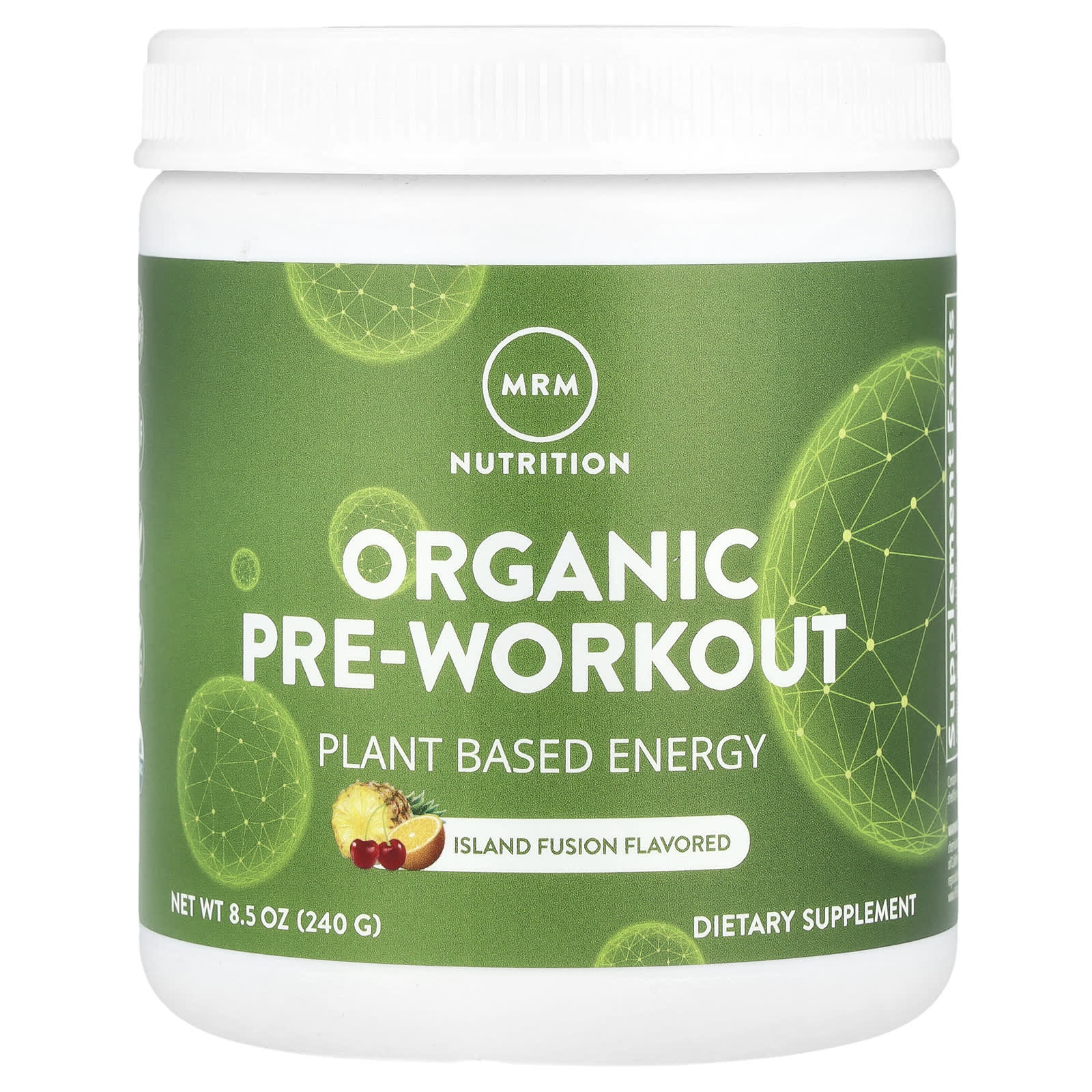 

Organic Pre-Workout, Island Fusion, 240G(8.5Oz)