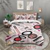 3-teilige Make-up Kosmetik Bettwäsche-Sets 3D Gedruckte Make-up Werkzeuge Bettbezug-Sets Mit Kissenbezügen Ohne Füllung