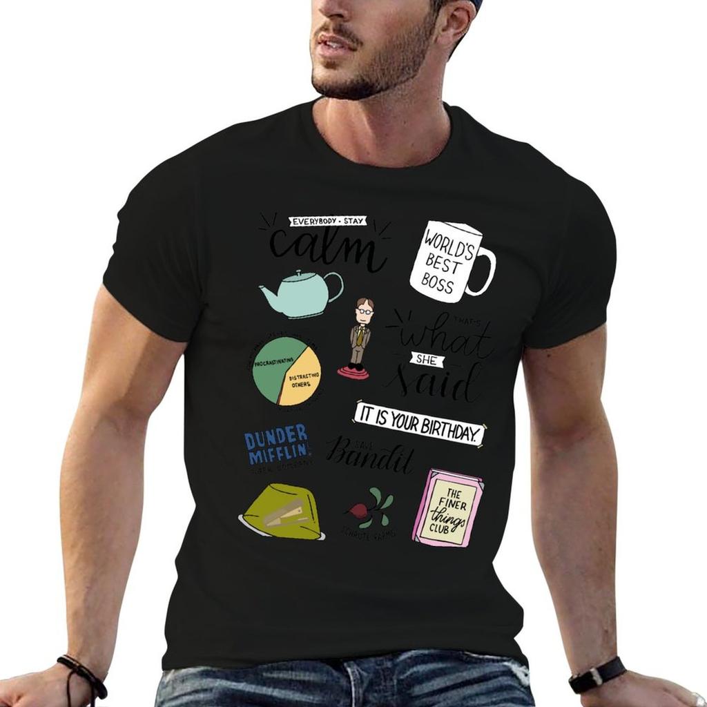 The Office TV Show Art TShirt Street Style Casual Tee Shirt