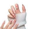 Women Mid‑Long Press‑On Nails Pure‑Handmade Boutique Gold‑Carp Transfer‑Print Lucky‑Vibe False Nail Patches