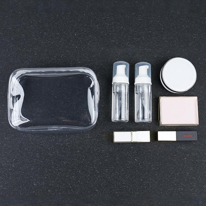 1Pc Women Travel Clear Makeup Bag Organizer Transparent Pvc Cosmetic Bags Beauty Toiletry Make Up Pouch Wash Storage Bags Pouch