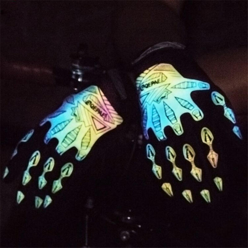 Cycling Gloves Touchscreen Reflective Full Finger for Road Mountain Bike Running Motorcycle Sports Breathable Anti-Slip Durable