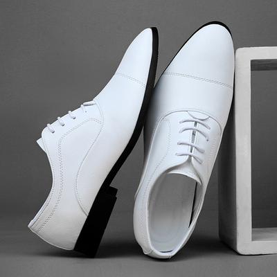 Golden Sapling Men's Formal Shoes White Oxfords Elegant Wedding Shoe for Men Casual Business Flats Leisure Dress Loafers