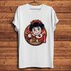 Kawaii Geisha Yokai Ramen,Funny Nippon Vintage TShirt,Men White Casual Homme Short Sleeve T-shi