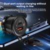 Dual USB Ports Outlet 12/24V with Button Switch 40W QC3.0 & PD3.0 USB-C Car Charger Socket for RV Motorcycle Marine Truck