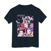 Boys Girls Round Neck Casual Printed Short-sleeved T-shirt Top