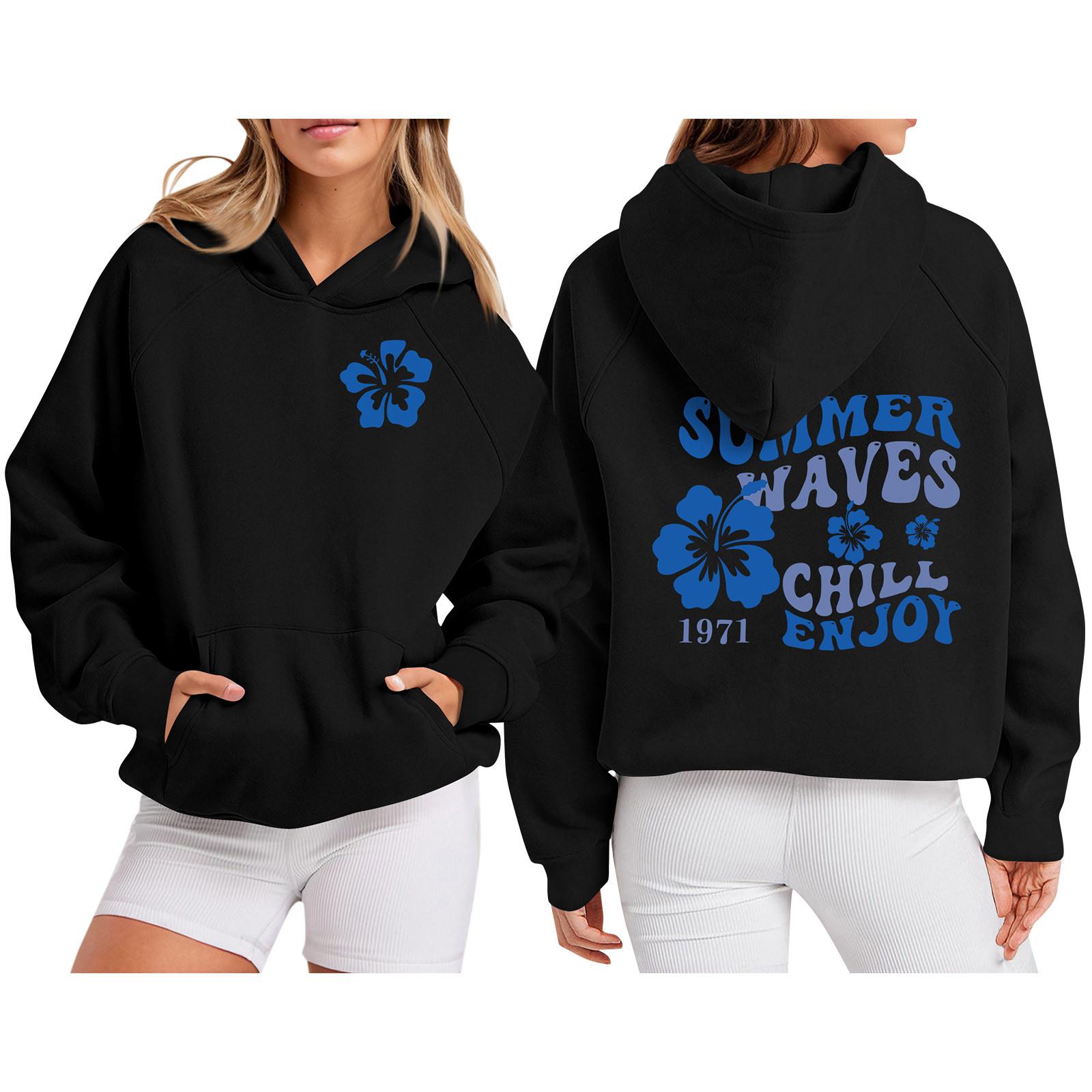 

Женская толстовка с цветными блоками, повседневная удобная свободная легкая женская толстовка с длинным рукавом и круглым вырезом L чёрный