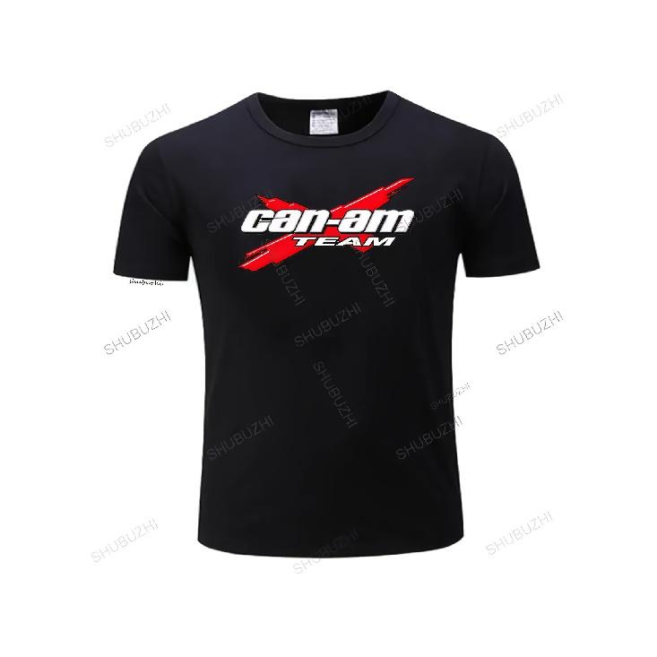 Can-Am Team Herren T-Shirt - Rundhals Kurzarm Freizeitshirt mit Can-Am Aufdruck, Wärmeübertragungstechnologie, Maschinenwaschbar Geeignet für alle Jahreszeiten