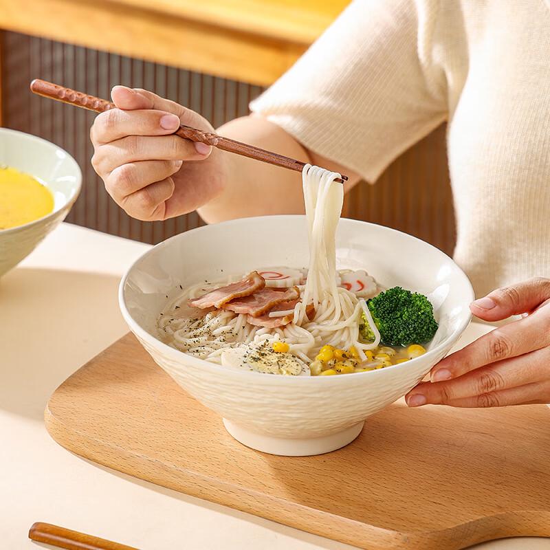 Cream Style Ceramic Serving Bowl Set