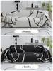 Black Line Chenille Sofa Cover Cloth Sofa Blanket Case Full Cover Universal Couch Towel Dust Proof Sofa Cushion Cover