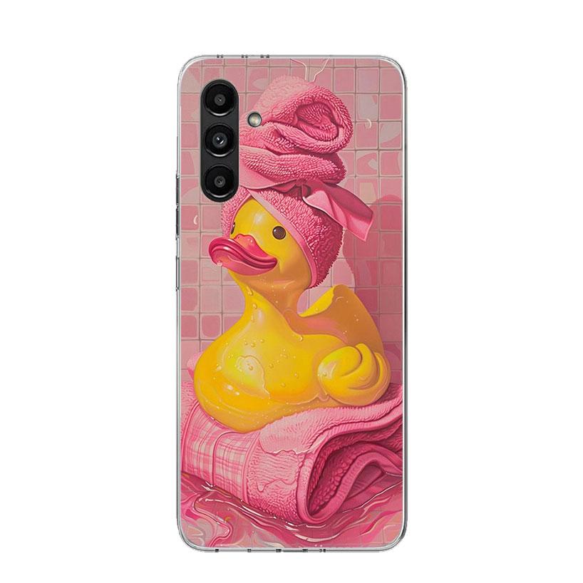 Rubber Ducks Swimming Pool Phone Case For Samsung Galaxy A17 A16 A14 A15 A13 A57 A56 A54 A55 A53 A37 A36 A34 A35 A33 A26 A24 A25