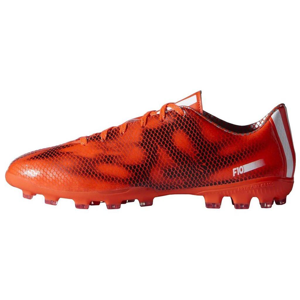 Adidas F10 Lace AG (Rubber Short Studs) Artificial Grass Fabric Non-Slip Wear-Resistant Lightweight Soccer Shoes Men Soccer Shoes Red M29545