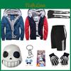 Undertale Cosplay Sans Costume Full Set Fashion Game Cartoon Virtual Characters