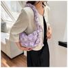 Wolken-Tasche Neu Allespassend Einfarbige Falten Koreanischer Stil Einfach Klein Frisch Schulter Große Kapazität Lässig Knödel