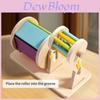 Wooden Childrens Montessori Educational Drum With Color Recognition Sensory Toy For Early Learning