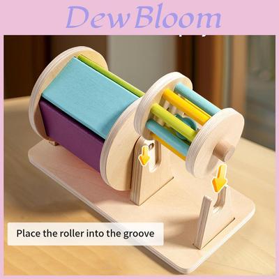 Wooden Childrens Montessori Educational Drum With Color Recognition Sensory Toy For Early Learning