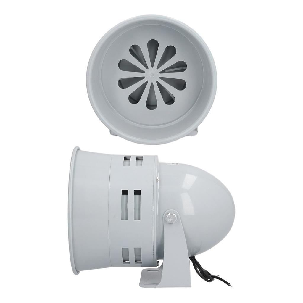 Plastic Motor Alarm High Sound Adjustable Base Install Easily High Strength Vintage Siren Horn for Schools AC 200‑240V