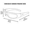 GLOBAL VISION Chicago 24 Photochromic Matte Black UV400 Global Vision Eyewear Motorcycle Goggles Sunglasses, Frame, Shatterproof, Protection,