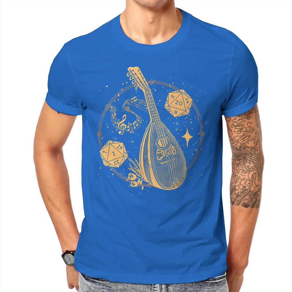 Music InstruUnisext Dice And Tarot Card DND Unisex T Shirt ONeck TShirt Cotton Short Sleeve