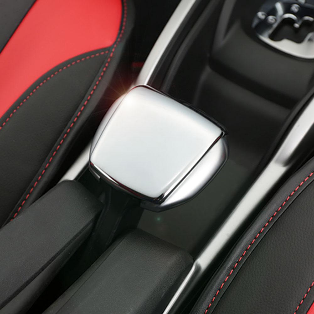 Abs Chrome Car Interior Handbrake Cover Case Hand Brake Stickers for Peugeot 2008 2014 2015 2016 2017 2018 Accessories