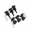 6 Pieces Acoustic Guitar Machine Heads Metal Sealed Tuning Pegs 3L3R Peg Set for