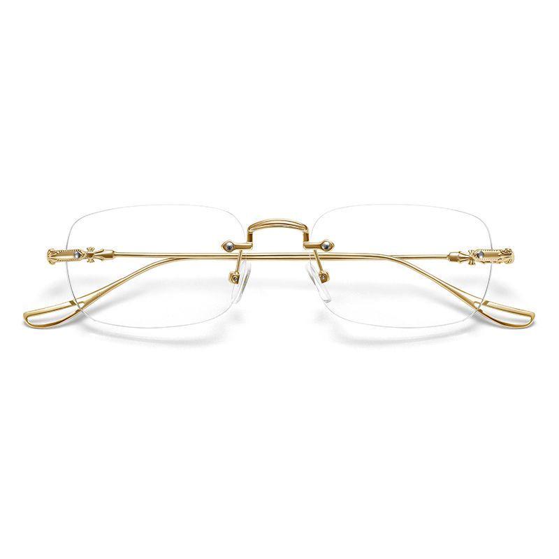 Women's Anti-Blue Light Diamond-Cut Rimless Reading Glasses