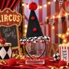 Dot Grid Clown Headwear Ruffle Funny Headwear Halloween Joker Headband  Carnival Dress Up