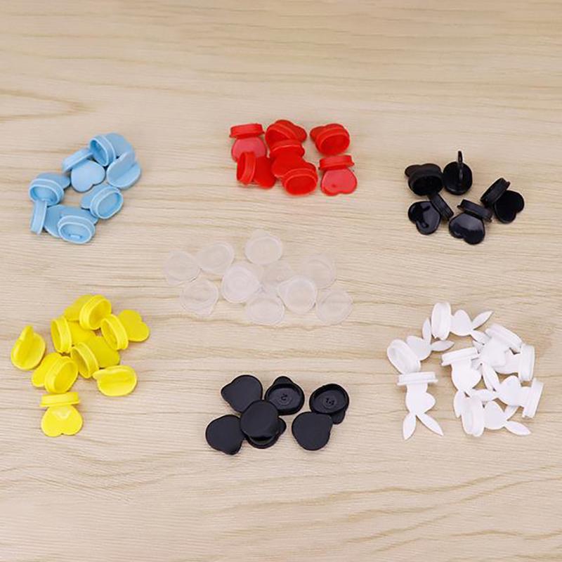 Disposable Coffee Cup Lids Stoppers Injection Caps Heart-Shaped Circle Plug Takeaway Packing Milk Tea Cups Leak Proof Plug