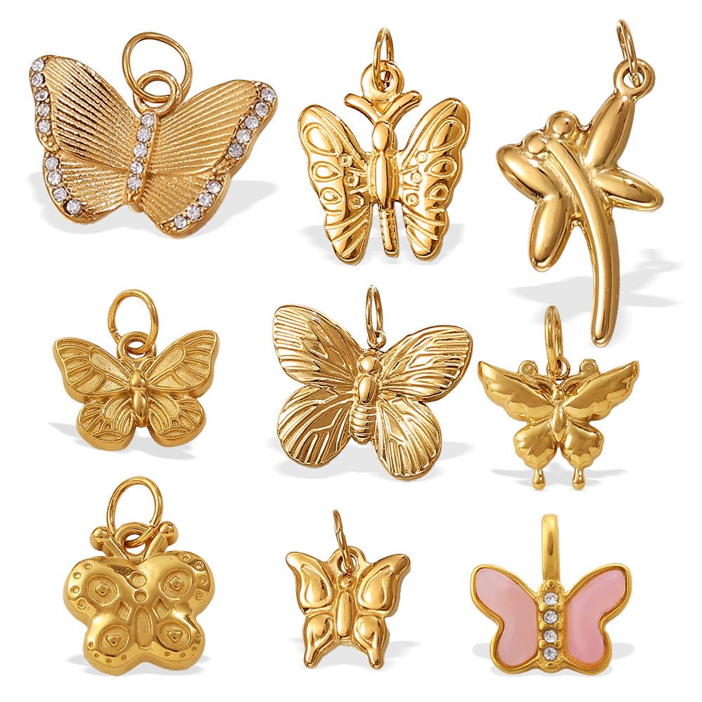 European & American Butterfly Charm Pendants: Lightweight, Luxurious, Versatile DIY Bracelet & Necklace Accessories.