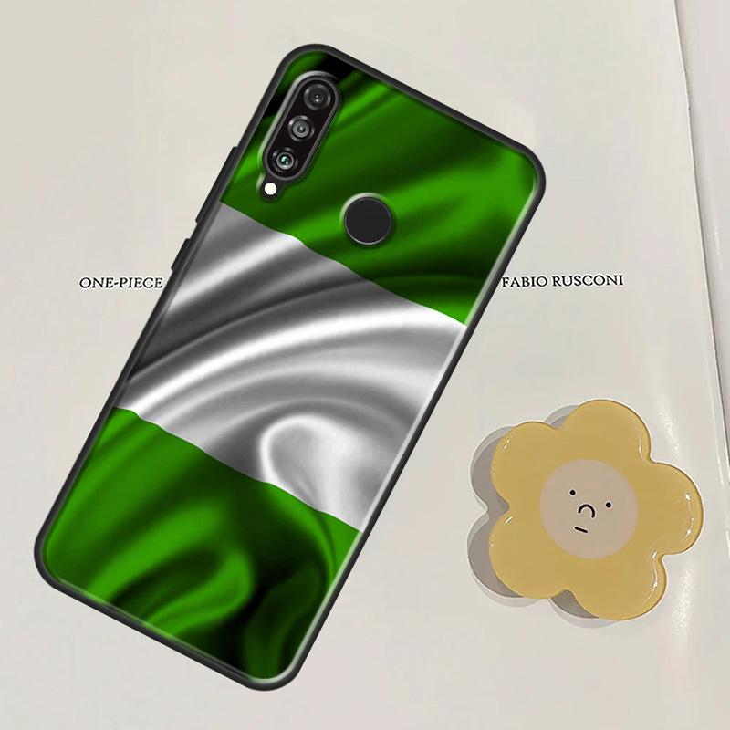 Nigeria Flagge Für Huawei Nova Y60 Y70 Y90 Y61 Y91 3i 7i 8i 11i Nova 11 9 10 SE P20 P30 Pro P40 Lite Hülle
