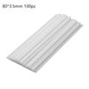150x3.5mm/100x3.5mm/80x3.5mm/Plastic Hard Tube Milky White Plastic Lollipop Tube Cake Decoration Flagpole Disposable Candy Bars