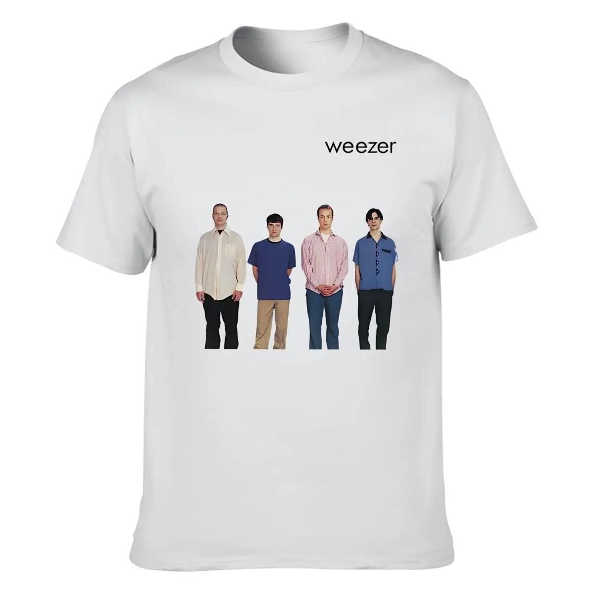 

2026 Weezer Graphic Unisexs TShirt 100Cotton Unisex ONeck Short Sleeve Oversized Y2k Fashion Popular Fans Gifts Tee 4XL