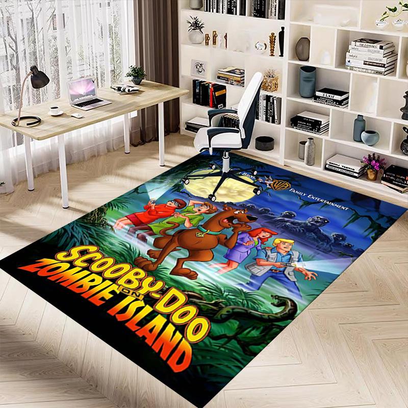 1PC Scooby-Doo, Zombie Island Extra Large Non-Slip Floor carpet, Office, family, bedroom, Studio - Large Area Rug Indoor Rugs1138A