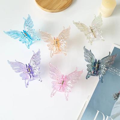 Colorful Large Butterfly Hair Claws for Women Girls Temperament Hair Clips Geometric Hairpins Barrettes Fashion Hair Accessories