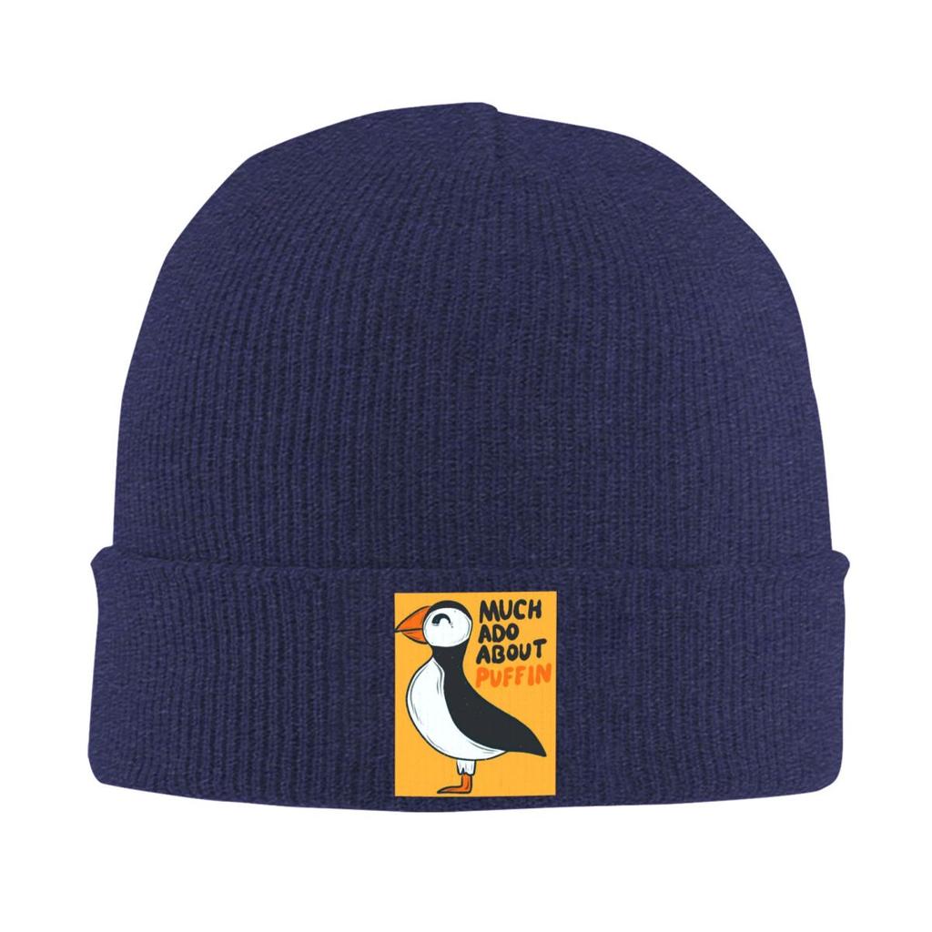 Puffin Bird Warm Knitted Cap Hip Hop Bonnet Hat Autumn Winter Outdoor Beanies Hats for Unisex Adult
