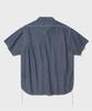 OUTSTANDING Wappen Chambray Work Half Shirt_D.Blue